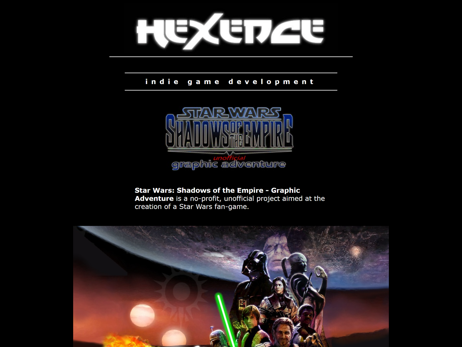 Hexence website preview