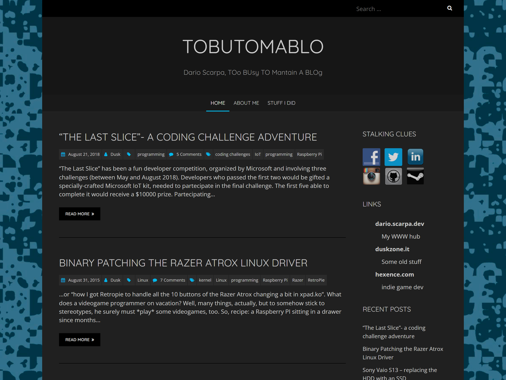 TOBUTOMABLO website preview